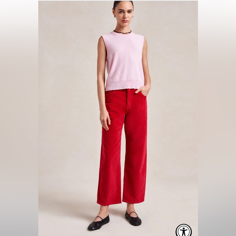 La Ligne red corduroy Marilyn pants - 24